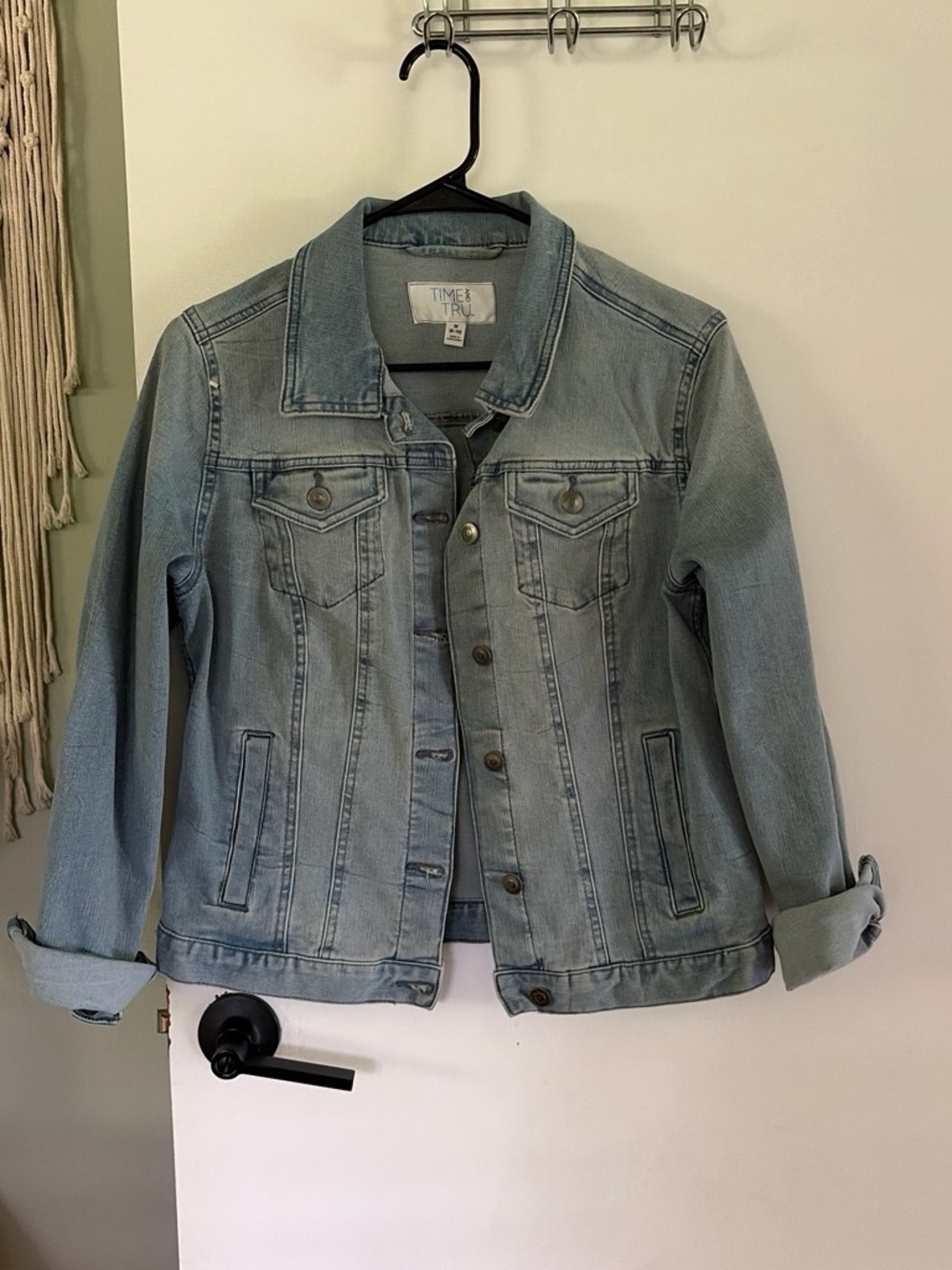Time and Tru Light Blue Denim Jean Jacket